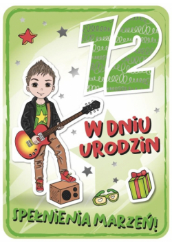 Karnet Urodziny 12 GM-749