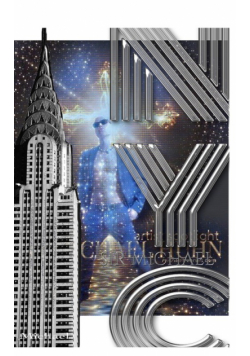 Sir Michael Portrait   Iconic Chrysler Building New York City Drawing Journal