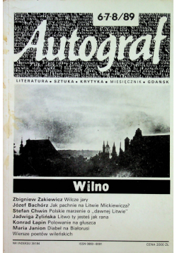Autograf Wilno nr 6 - 7- 8
