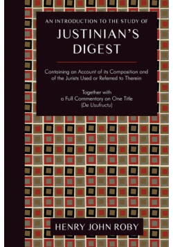 An Introduction to the Study of Justinian's Digest