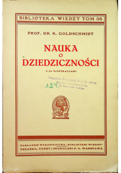 Nauka o dziedziczności 1938 r.