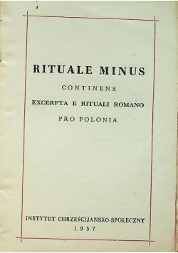 Rituale minus 1957r