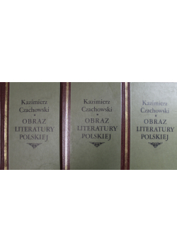 Obraz literatury polskiej reprinty z 1934r. tom I do III