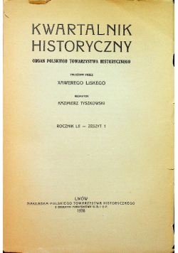 Kwartalnik historyczny 1938 r.