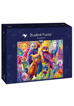 Puzzle 2000 Kolorowe sowy