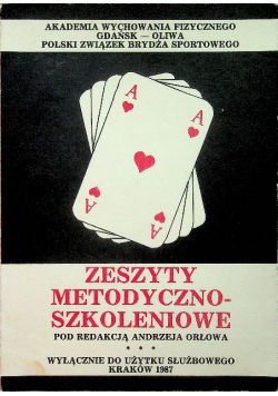 Zeszyty metodyczno szkoleniowe