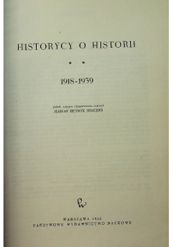 Historycy o historii tom II