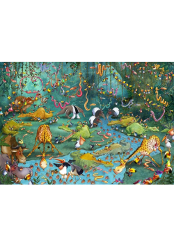 Puzzle 2000 Zwierzęta w dżungli, Ruyer Francois