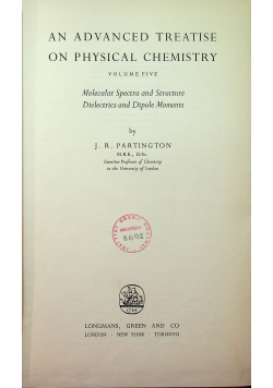 An Advanced Treatise on Physical Chemistry Volume 5