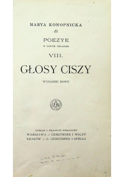 Głosy Ciszy 1906 r.