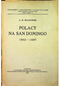 Polacy na San Domingo 1802 1809 1921 r.