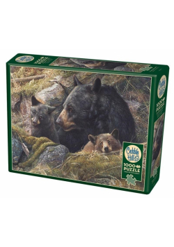 Puzzle 1000 Rodzina niedźwiedzi Grizzli