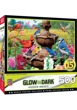 Puzzle 500 Ogród pełen ptaków