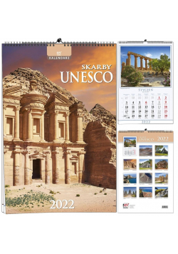 Kalendarz 2022 B3 13 plansz Skarby Unesco