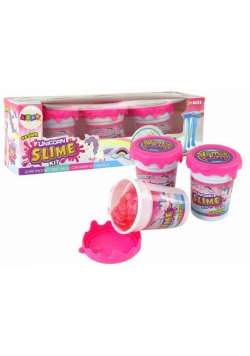 Slime brokatowy jednorożce DIY miękki 3 kolory