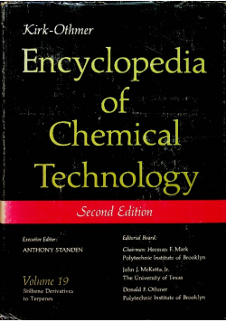 Encyclopedia of chemical technology Volume 19