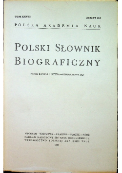 Polski słownik biograficzny Tom XXVI / 3 Zeszyt 110