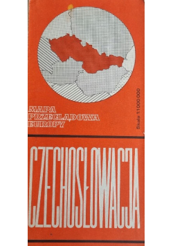 Mapa przeglądowa europy Czechosłowacja