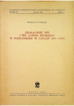 Działalność SPD i PPS zaboru pruskiego w poznańskiem w latach 1891 1914