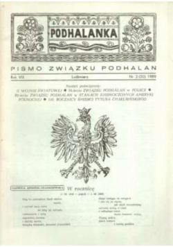 Podhalanka Pismo Związku Podhalan 1989 Nr 2 20