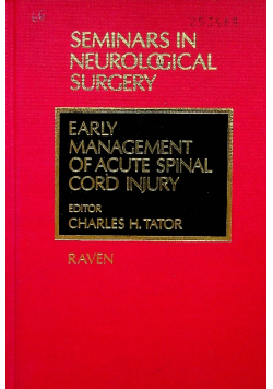 Early Management of Acute Spinal Cord Injury