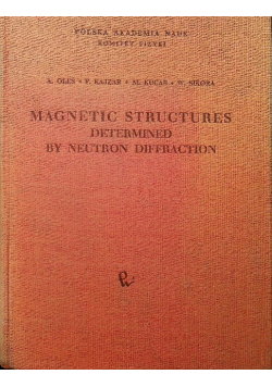 Magnetic structures determined by neutron diffaction