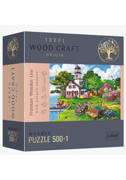 Puzzle drewniane 500+1 Letnia przystań TREFL