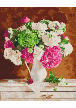 Malowanie po numerach - Czułość w bukiecie 40x50cm