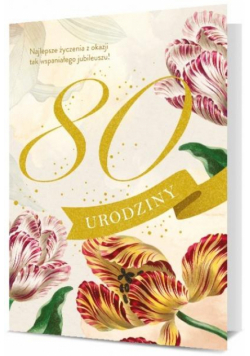 Karnet Urodziny 80 K. B6-1908