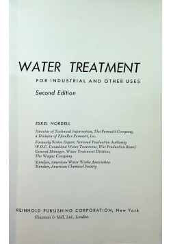 Water treatment