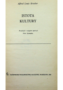 Istota kultury