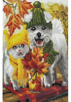 Diamentowa mozaika - Zwierzęta 20x30cm