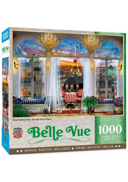 Puzzle 1000 Taras z widokiem na Wieżę Eiffla