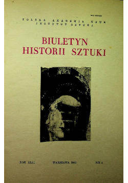 Biuletyn historii sztuki nr 1 do 4