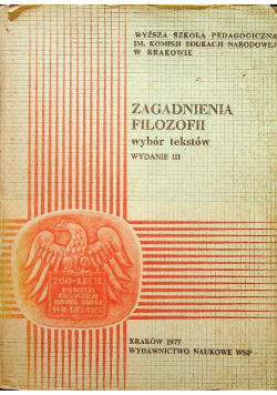 Zagadnienia filozofii