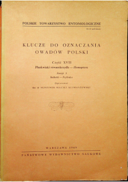 Klucze do oznaczania owadów Polski XVII
