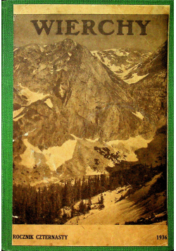 Wierchy rocznik 14 1936r