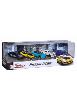 Majorette Zestaw pojazdów Porsche 5szt