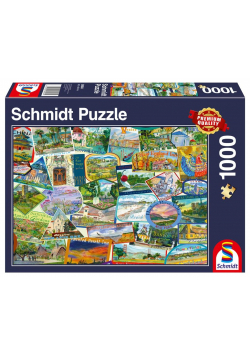 Puzzle PQ 1000 Pamiątki z podróży G3