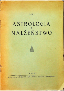 Astrologia a małżeństwo 1938 r.