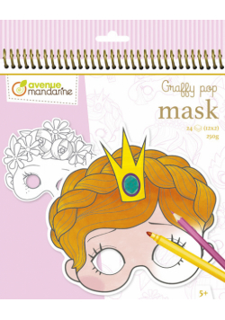 Blok z maskami do kolorowania Graffy Pop Mask - Dziewczynka