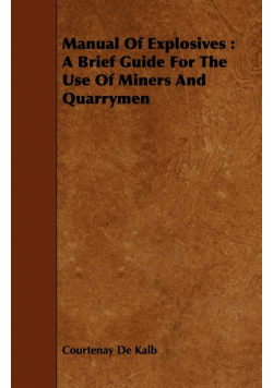 Manual of Explosives