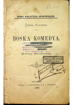 Boska Komedya 1887 r.