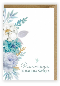 Kartka okolicznościowa, eko koperta Komunia K063