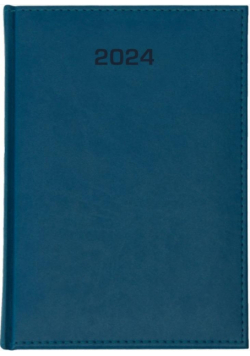 Kalendarz 2024 dzienny A4 Nebraska niebieski