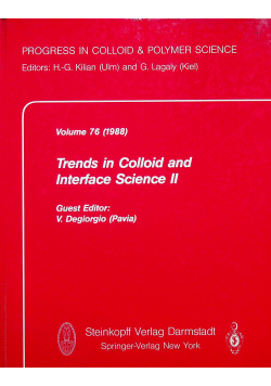 Trends in colloid and interface science II volume 76