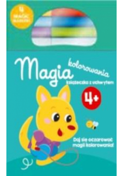 Kolorowanka z magicznymi flamastrami 4+ turkusowa
