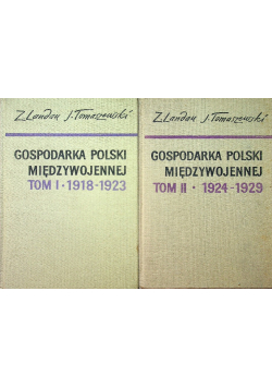 Gospodarka polski międzywojennej tom 1 i 2