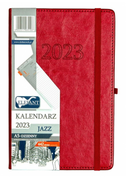Kalendarz 2023 A5 Jazz dzienny różowy