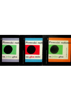 Piosenki radiowe 3 tomy